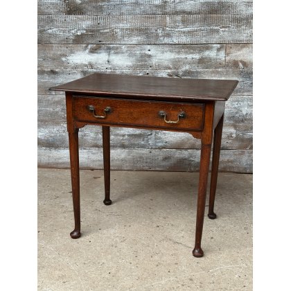 Antique Georgian English Oak Low Boy Table