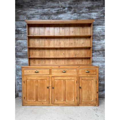 Vintage Large Farmhouse Pine Dresser