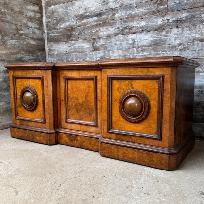 Vast Antique Lambs Of Manchester Walnut Sideboard