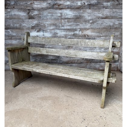 Reclaimed Weathered Oak Garden Bench