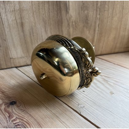Front Door Turn Bell - Brass