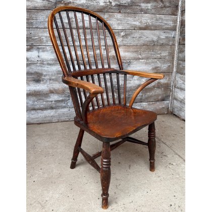 Fantastic Antique Victorian Ash & Elm Windsor Armchair