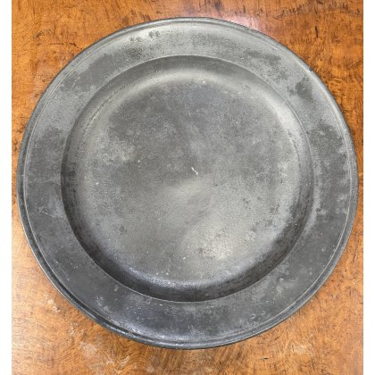 18th Century Pewter Charger By John Jupe Dated 1737 18th Century Pewter Charger By John Jupe Dated 1737