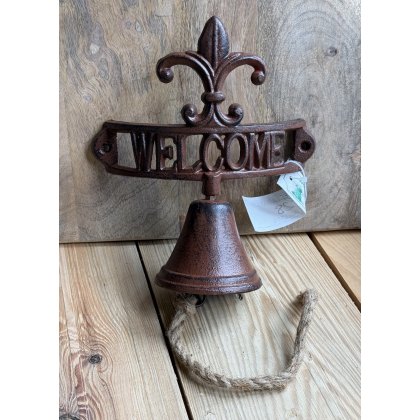 Rustic Painted Welcome Bell