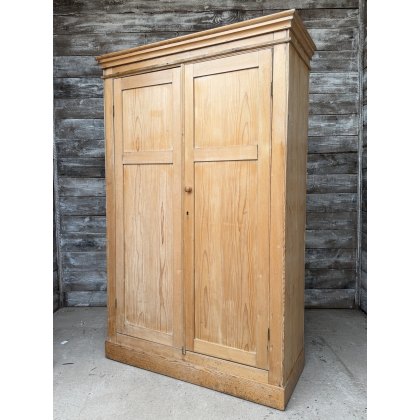 Antique Victorian Stripped Pine Wardrobe Antique Victorian Stripped Pine Wardrobe