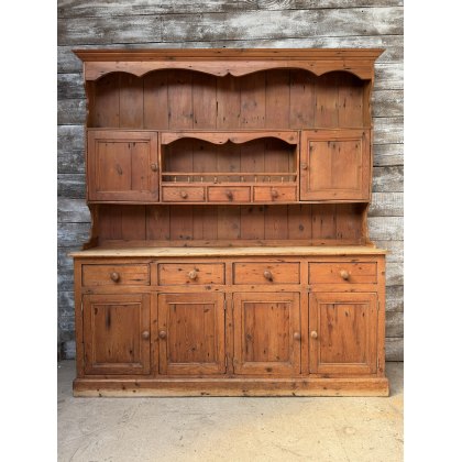 Vintage Solid Pine Farmhouse Dresser