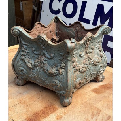 Vintage French Cast Iron Planter