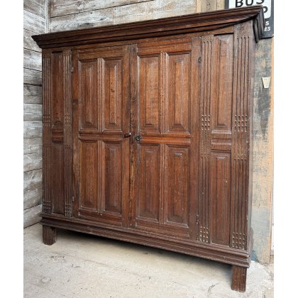 Antique 18th Century Oak Housekeepers Cupboard