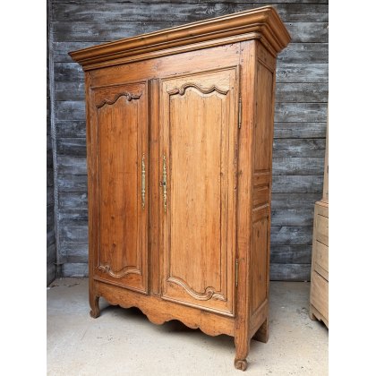 Beautiful Antique French Pine Armoire