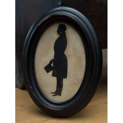 Antique c1850 Cut Silhouette Portrait Of A Gentleman Antique c1850 Cut Silhouette Portrait Of A Gentleman