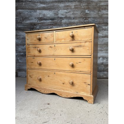 An Antique Farmhouse Pine Chest Of Drawers