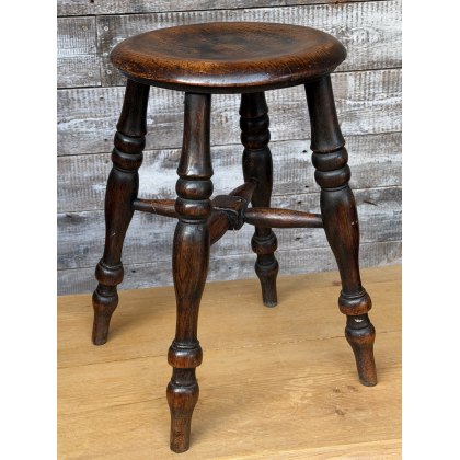 Beautifully Aged 18thC English Elm Stool