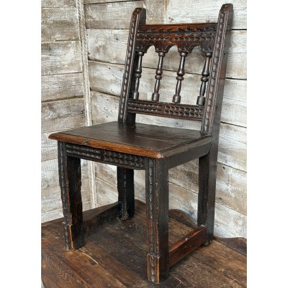 An 18thC Provincial English Oak Chair An 18thC Provincial English Oak Chair