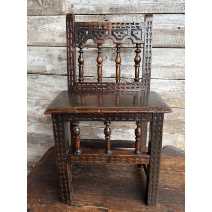 A Small Provincial 18thC English Oak Chair