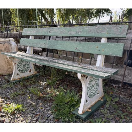 A Rustic Country Gardens Garden Bench