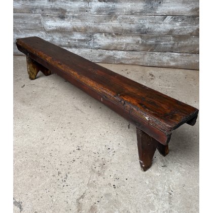 Rustic Antique 19thC Pine Pig Bench Rustic Antique 19thC Pine Pig Bench