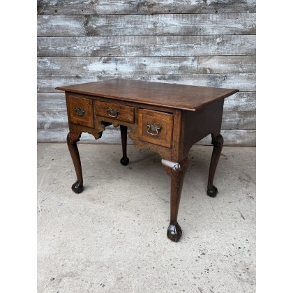 A Wonderful George II Inlaid Oak "Lowboy" Table