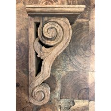 Wooden Corbel (Teak Narrow Scroll)