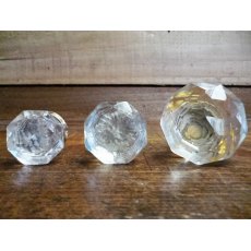 Glass Cupboard Knobs (Brass Collar)