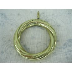 Brass Curtain Ring (Twisted)