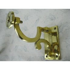 Brass Curtain Pole Bracket