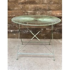 Large Round Folding Wire Table