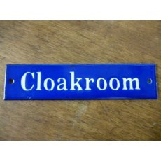 Enamel Sign (Cloakroom)