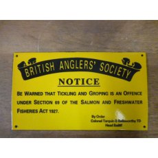Enamel Sign (British Angler Society)