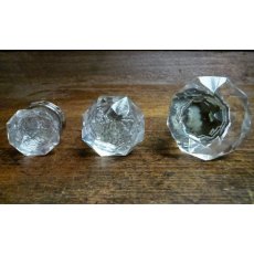 Glass Cupboard Knobs (Chrome Collar)