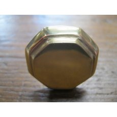 Octagonal Brass Cupboard Knobs