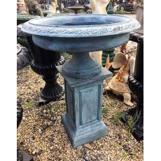 Cast Iron Urn on Plinth