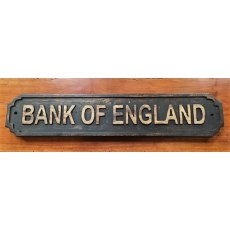 Wooden Sign (Bank of England)