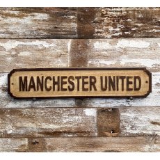 Wooden Sign (Manchester United - natural)