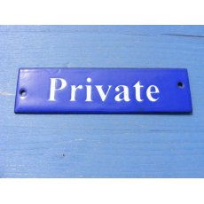 Enamel Sign (Private)