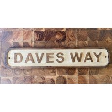Wooden Sign (Daves Way)
