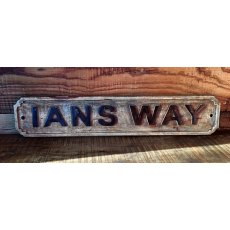 Wooden Sign (Ians Way)