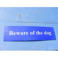 Enamel Sign (Beware of the Dog)
