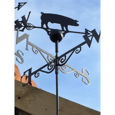 Black Weathervane (Pig)