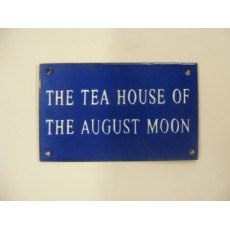 Enamel Sign (August Moon)