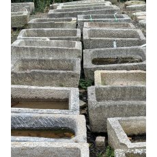 Hand Carved Natural Stone Large Garden Troughs & Planters
