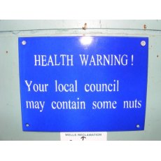 Enamel Sign (Health Warning)