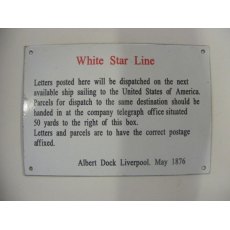 Enamel Sign (White Star Line)