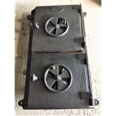 Reclaimed Cast Iron Industrial Oven Doors