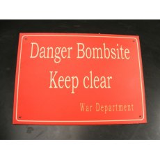 Aluminium Sign (Bombsite)