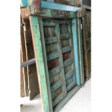 Pair of Gothic Style Teak Doors