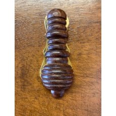 Polished Wooden Beehive Escutcheon (Brass)