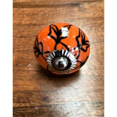 Ceramic Cupboard Knobs (Orange)