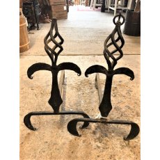 Pair of Wrought Iron Fire Dogs