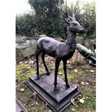 Cast Iron Deer Statue