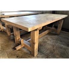 Rustic Oak Refectory Table (2.1m x 0.9m)
